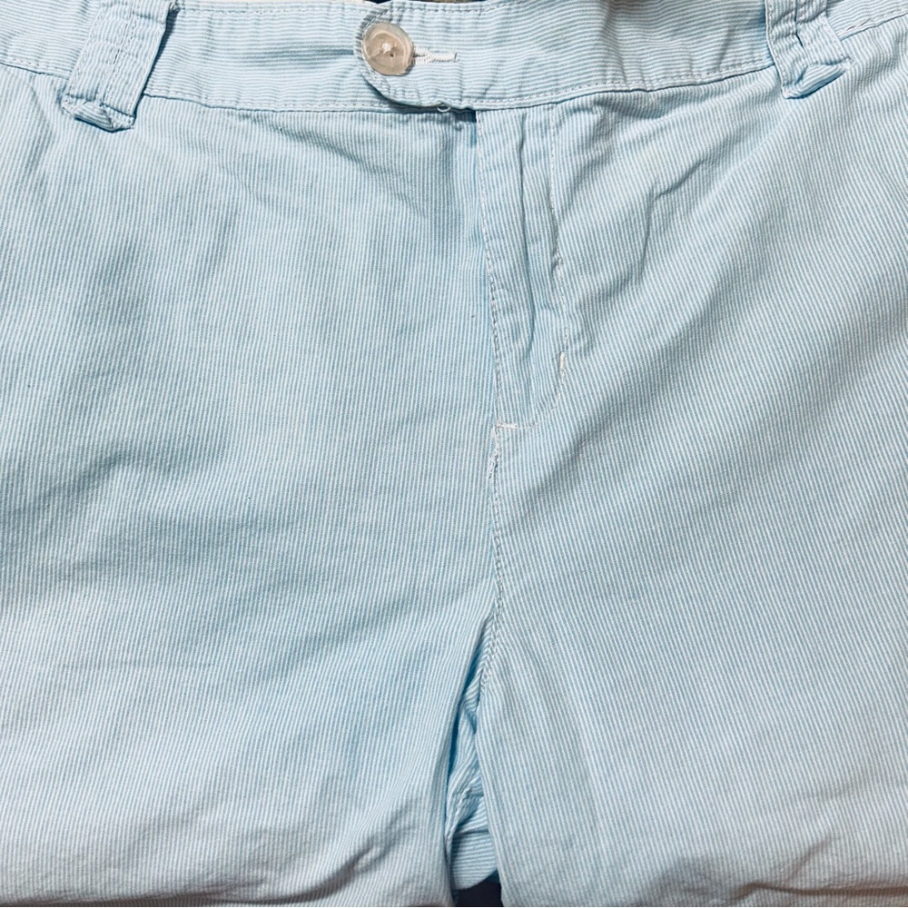 Izod Golf Shorts Womens Size 16 Seersucker Stripe 10" Inseam Cotton Athleticore